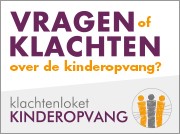 Op de foto ziet u een banner voor Klachtenloket Kinderopvang vierkant klein